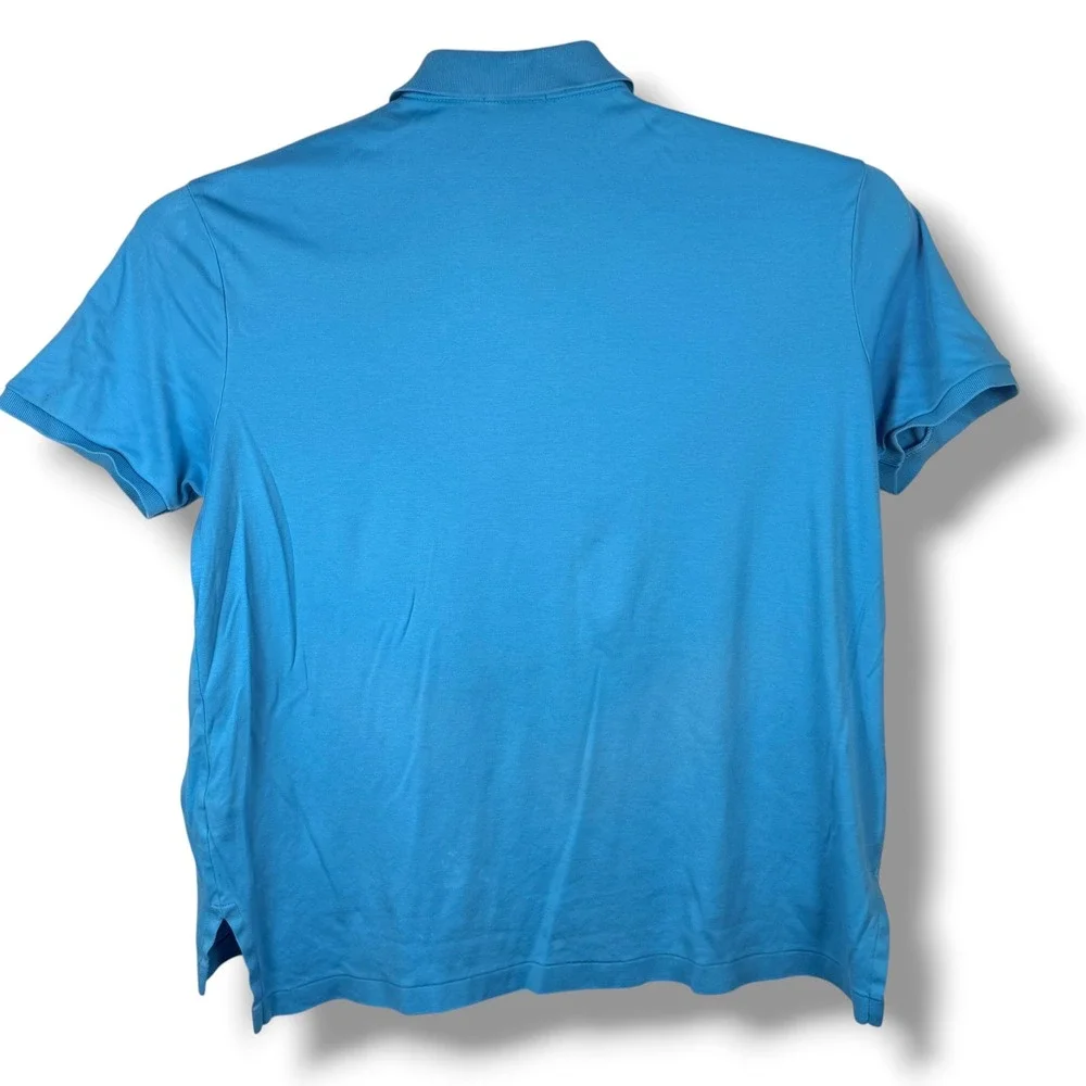 Polo Ralph Lauren Polo Shirt Mens XXL Blue Classic Fit Cotton Short Sleeve Pony